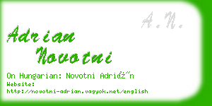 adrian novotni business card